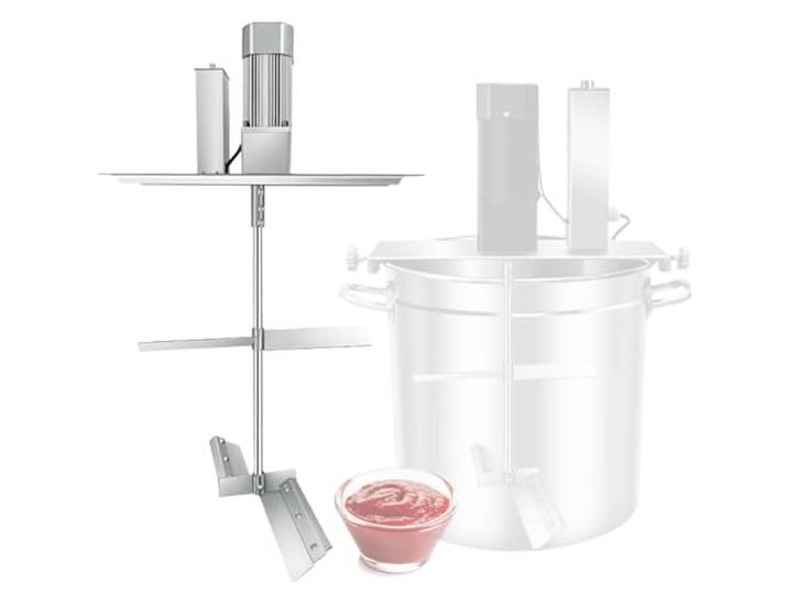 Automatischer Topfmixer mit automatischem Rührer zum Kochen – 20 l/25 l/40 l, selbstrührendes Küchengerät mit einstellbarer Geschwindigkeit für heiße Pfannen und Kochtöpfe (ohne Topf),40L