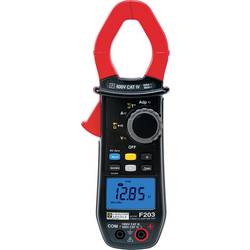 Chauvin Arnoux F203 Stromzange, Hand-Multimeter kalibriert (ISO) digital Durchgangsprüfung, Momentanwertspeicher, ISO kalibriert, mit P01120923-ISO