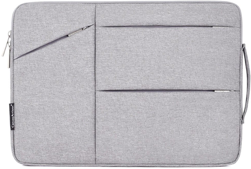 TABLETCOVERS.DK CanvasArtisan Sleeve Til Macbook / Bærbar PC 15" - (39 x 28 x 2 cm) - Grå