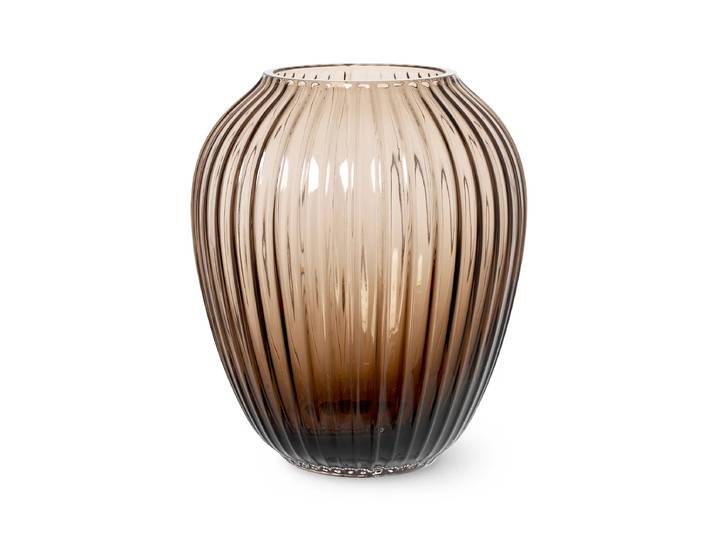 Kähler Design - Hammershøi Glasvase, H 18,5 cm, walnuss