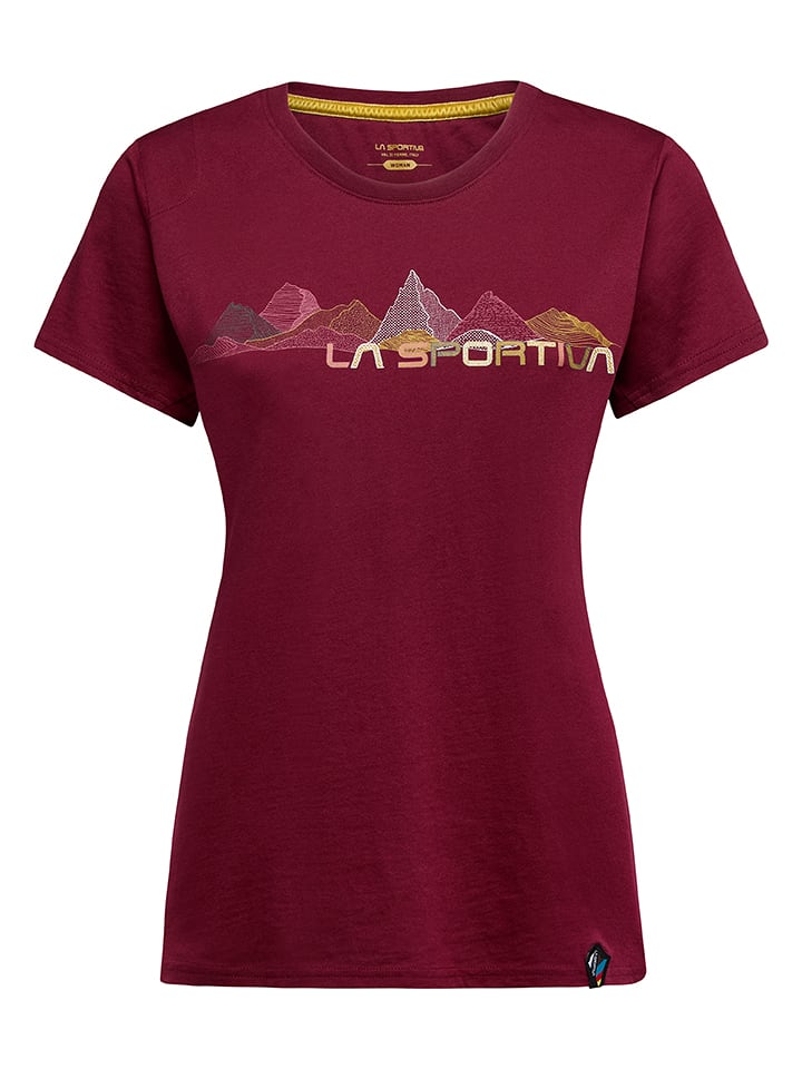 LA SPORTIVA Shirt "Peaks" in Bordeaux - S