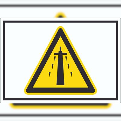 HB-Druck Eisschlag Symbol Aufkleber A7 (74x105mm)