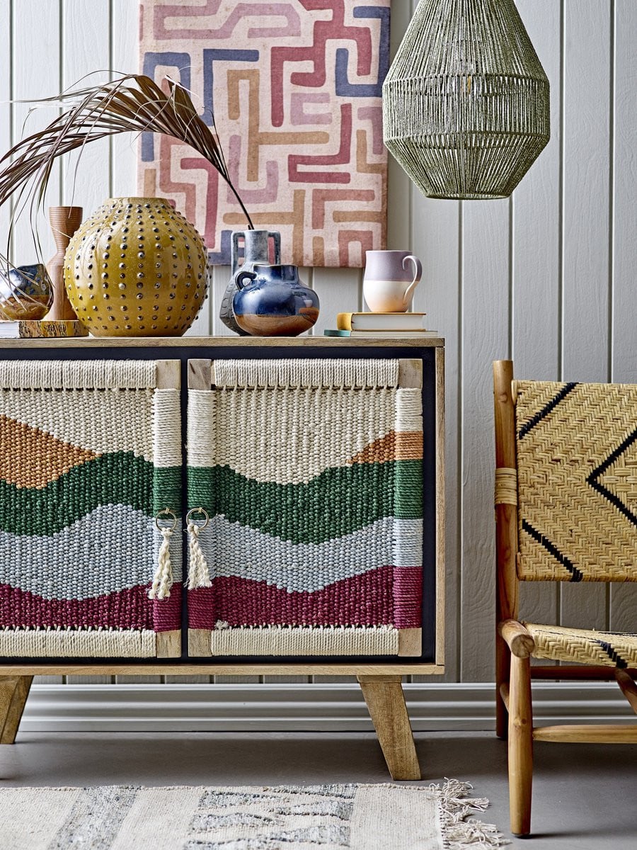 Bloomingville Sacco Hanglamp Groen Papier en Metaal