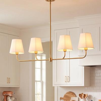 Acroma 4 - Light Dimmable Linear Chandelier Kitchen Island Chandelier
