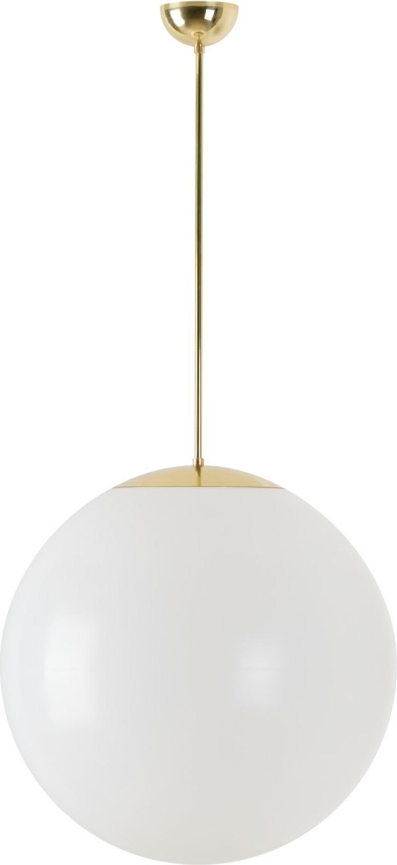 OSMONT ISI46733 ISIS P4 Hängelampe aus Kunststoff, poliertes Messing/Weiß, Schutzart IP40, 40 W, E27