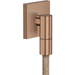 hansgrohe AXOR Wall outlet Fine Wandanschluss eckig, 36738310, Farbe: Brushed Red Gold