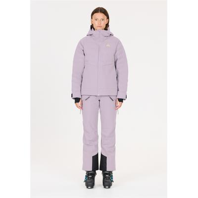 Skijacke SOS "Patrol", Damen, Gr. L, lila (lila, violett), 100% Polyester, unifarben, normal, ohne Ausschnitt, Jacken Skijacke, mit BionicFinish DWR-Behandlung