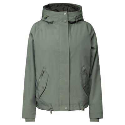 Blouson CECIL, Damen, Gr. M (40), grün (shadow khaki), Web, Obermaterial: 100% Polyester. Futter: 100% Polyester. Wattierung: 100% Polyester, unifarben, bequem hüftlang, Rundhals, Bündchen, Jacken Blouson, 2-in-1 Jacke mit Steppwesten-Inlay / Kapuze