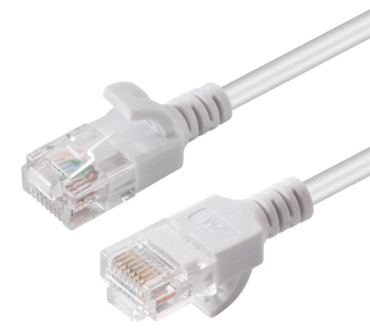 MicroConnect Cat6a U/UTP Netwerkkabel RJ-45 naar RJ-45, 0,15 meter, Wit