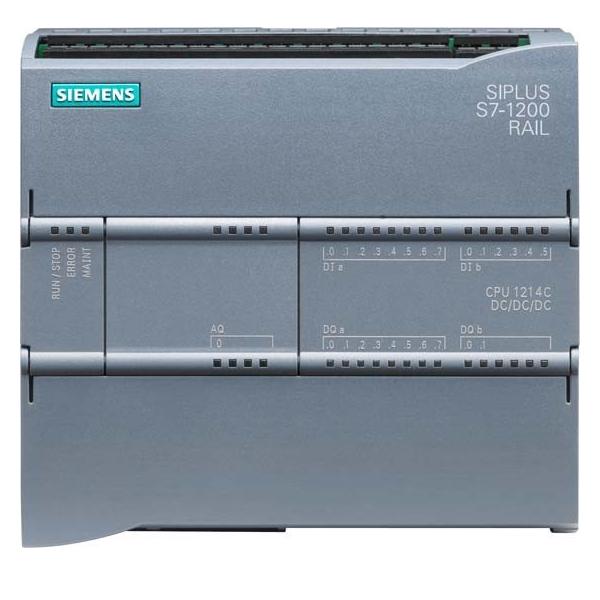 Siemens SIPLUS S7-1200 CPU 1214C DC/DC/DC RAIL, Analog, Systemleistung, Mehrfarbig, 100 mm, 421 g, 114 mm