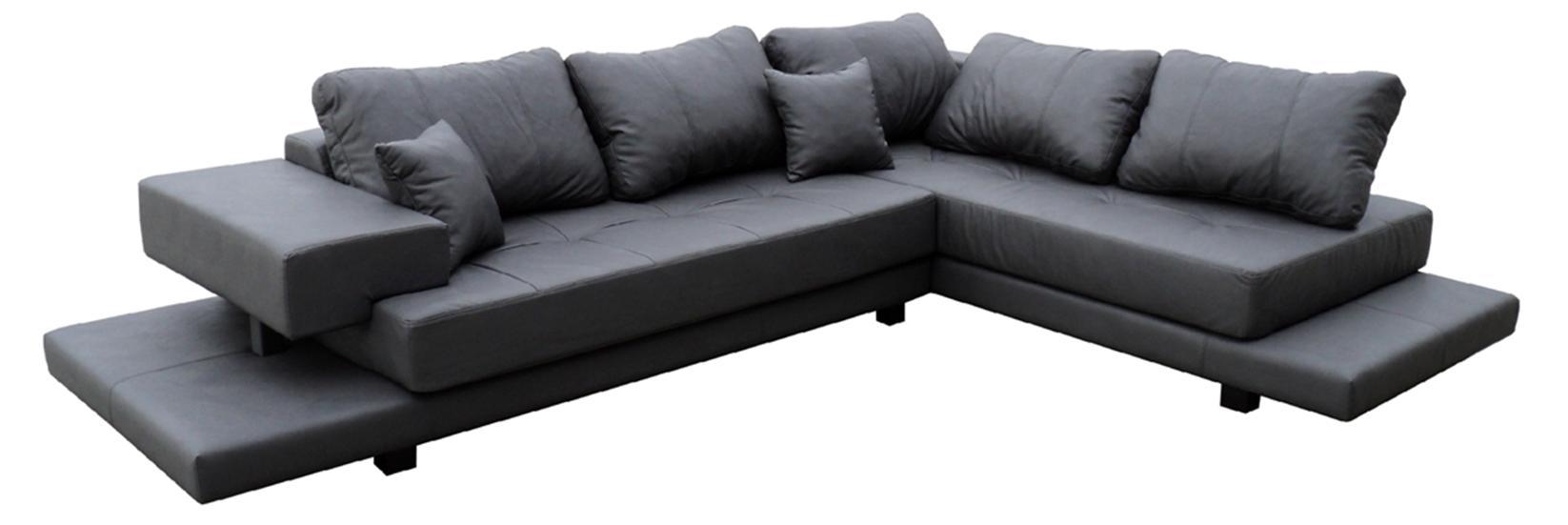 Design Esk Ecksofa L-Form Modern Sofas Ledersofa Couch Wohnlandschaft Sofa Sitz