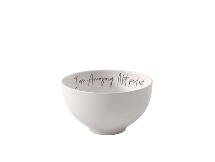 Villeroy & Boch – Statement Müslischale Weiß, Schwarz, Spülmaschinenfest, Mikrowellensicher, Schüssel, Bowl, Schale, Premium Porcelain