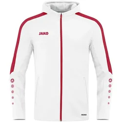 Jako Kapuzenjacke Power L 004 weiß/rot - Größe:L$Farbe:004 weiß/rot