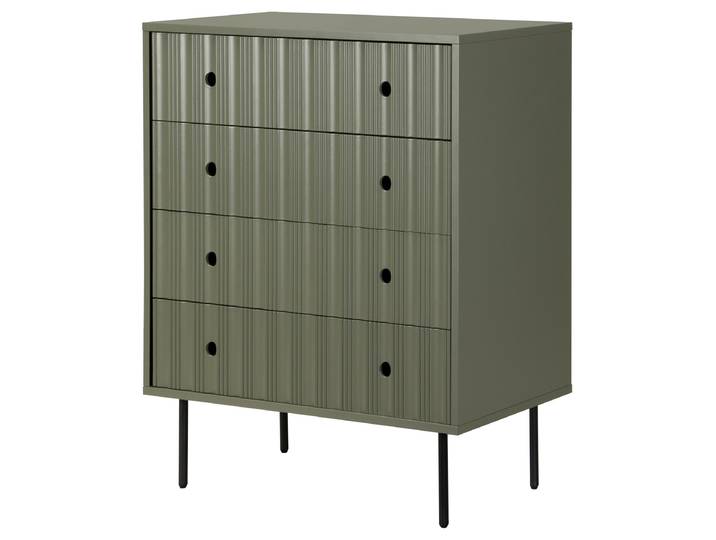 Kommode ARINE 85 x 99 x 40cm Grün/Olivgrün