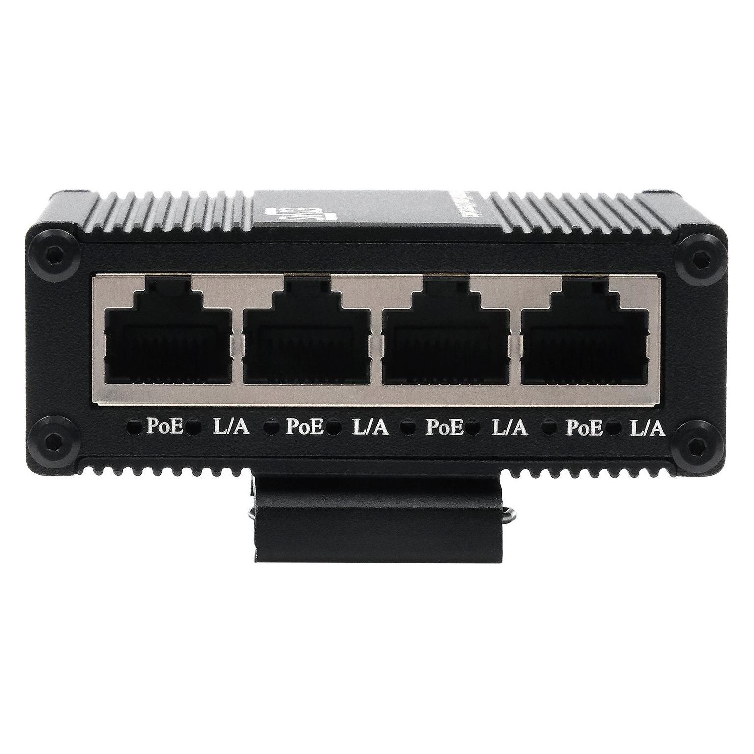 Exsys Industrial PoE Pass-Through Switch 5x 1 Gbit/s (5 Ports) (EX-62021POE-P)