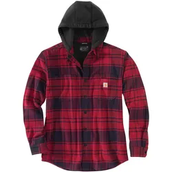 Carhartt,  Flannel Fleece Line Hooded Shirt (S)