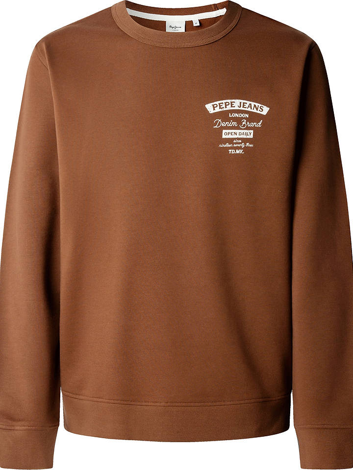 Pepe Jeans Sweatshirt in Hellbraun - XXL