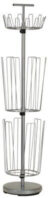 Household Essentials 3-Tier Adjustable Revolving Shoe Rack