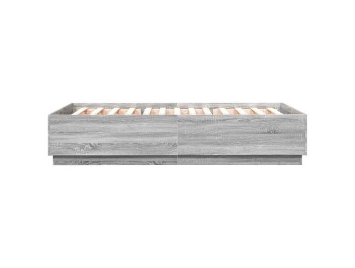 BURKE* Lit simple 120x200 cm Structure de lit classique sans matelas sonoma gris 120x200 cm - LL3297