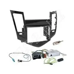 Doppel-DIN Kfz-Radio Einbau-Komplettset+Lenkrad-Adapter für Chevrolet Cruze (...