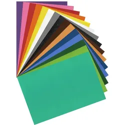 buttinette Moosgummi, bunt, 20 x 29 cm, 15 Bogen
