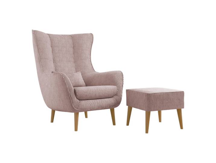SESSEL Estjano Cord mit Fußbank