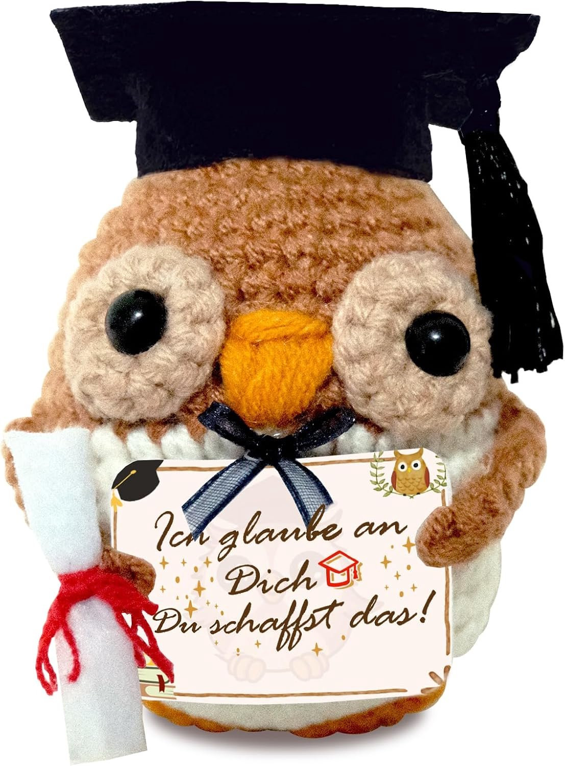 Pocket Hug Uil Geluksbrenger - Afstudeercadeau voor volwassenen