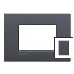 Legrand LNC4826AR Abdeckrahmen LIVINGLIGHT AIR, 3+3 Module, Farbe: Anthrazit