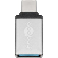 USB 3.2 Gen 1 Adapter, USB-C Stecker > USB-A Buchse silber, OTG Super Speed
