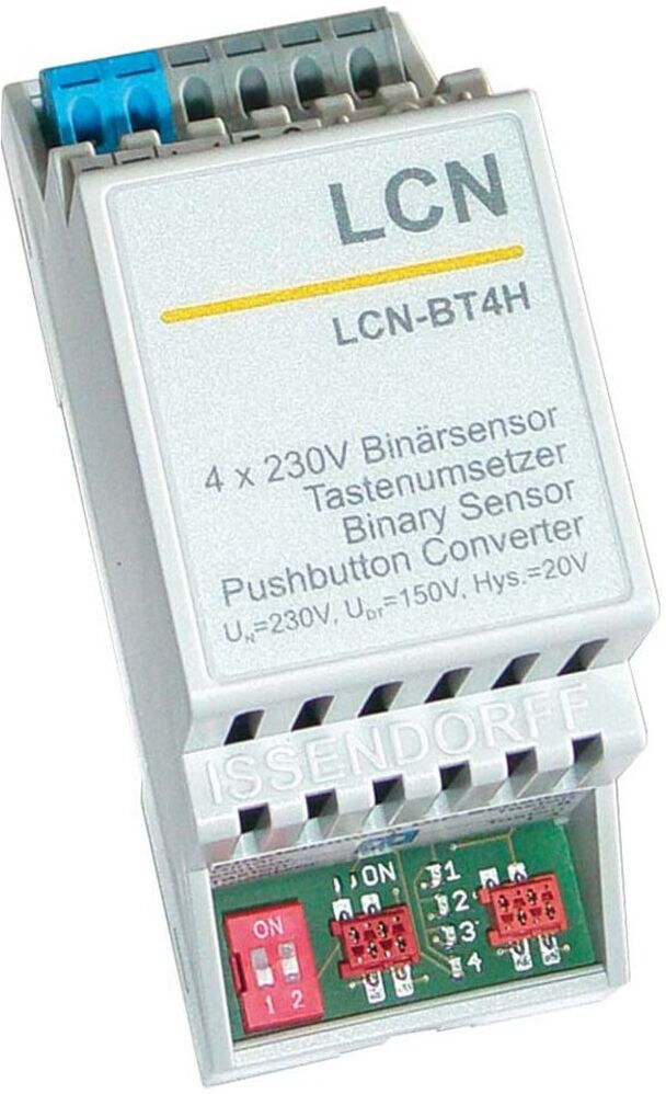 Issendorff Tasten-/Binärsensor 4-f. 230V f.Hutschi. LCN - BT4H (30055)