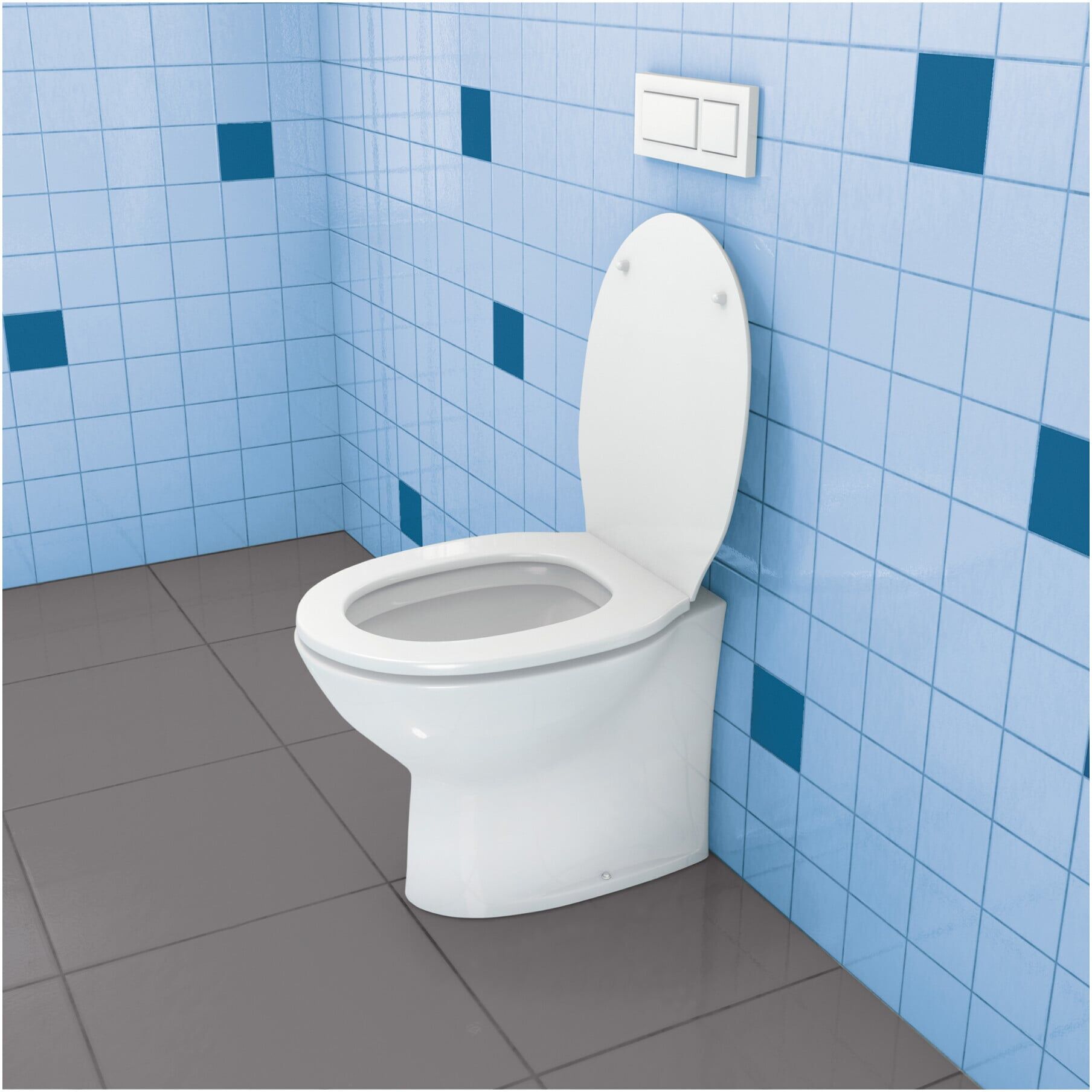 TOX Stand-WC-Befestigung Toilet weiß/chrom (04510136)