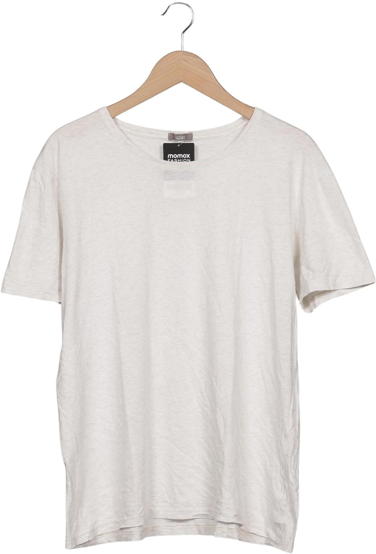 Living Crafts Herren T-Shirt, Grau, Gr. EU 54, Baumwolle - Second Hand