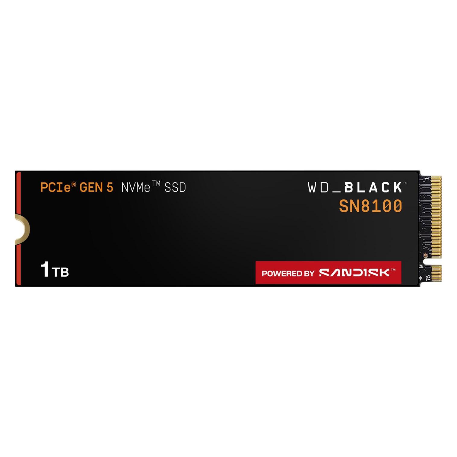 WD Black SN8100 powered by SANDISK (1000 GB, M.2 2280) (WDS100T1X0M-00CMT0)