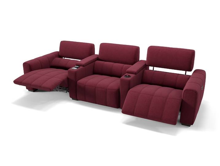 3-Sitzer Kinocouch MALIBU Stoffsofa Relaxcouch