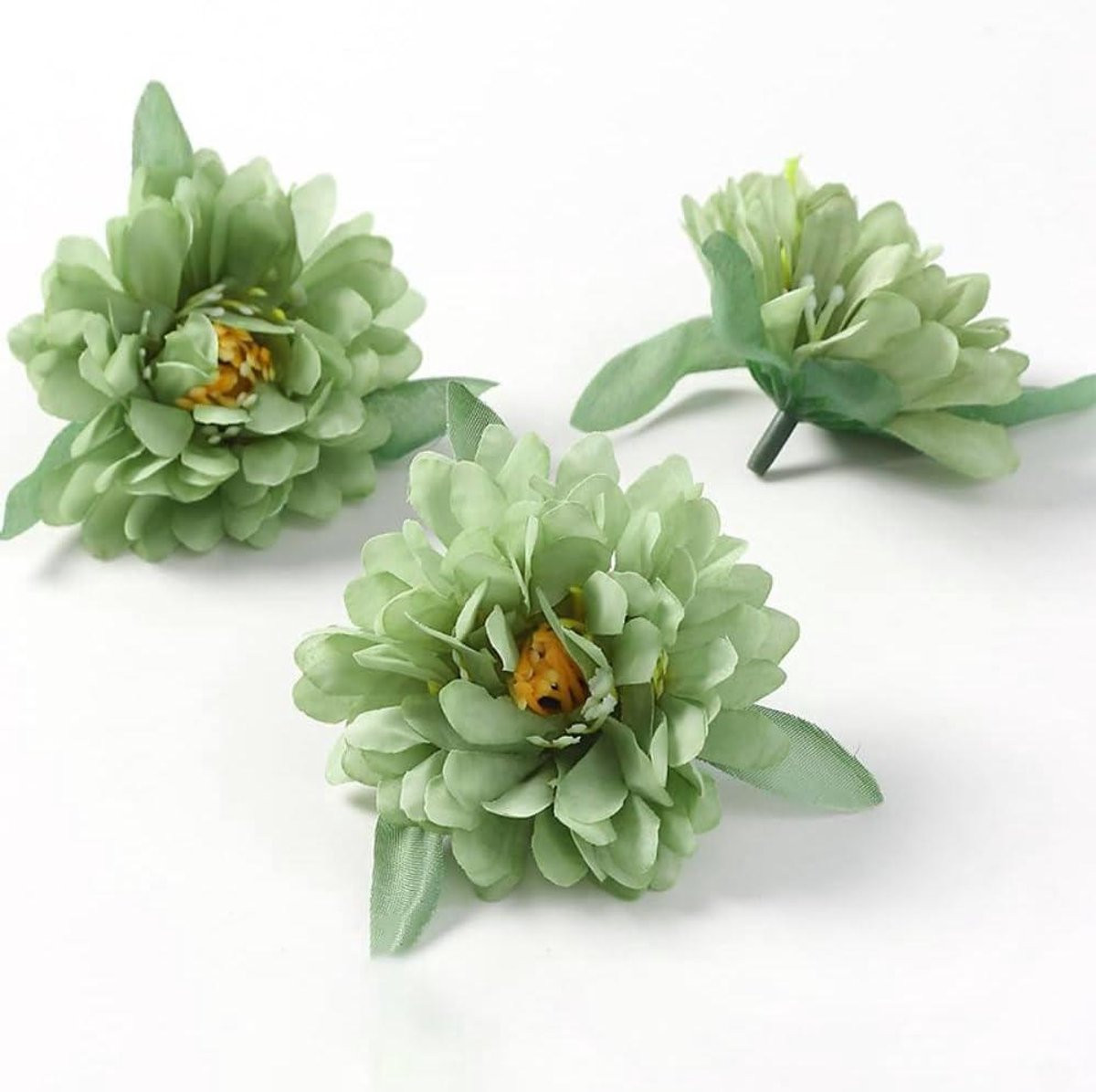 Allecto Plus Decoratieve Kunstbloemen Mini Pioenroos Bloemkoppen - 5 Stuks