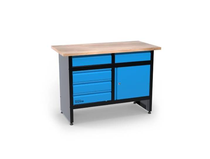 Güde Werkbank GW 5/1-120 x 60 x 3 cm Arbeitsplatte, bis 300 kg belastbar