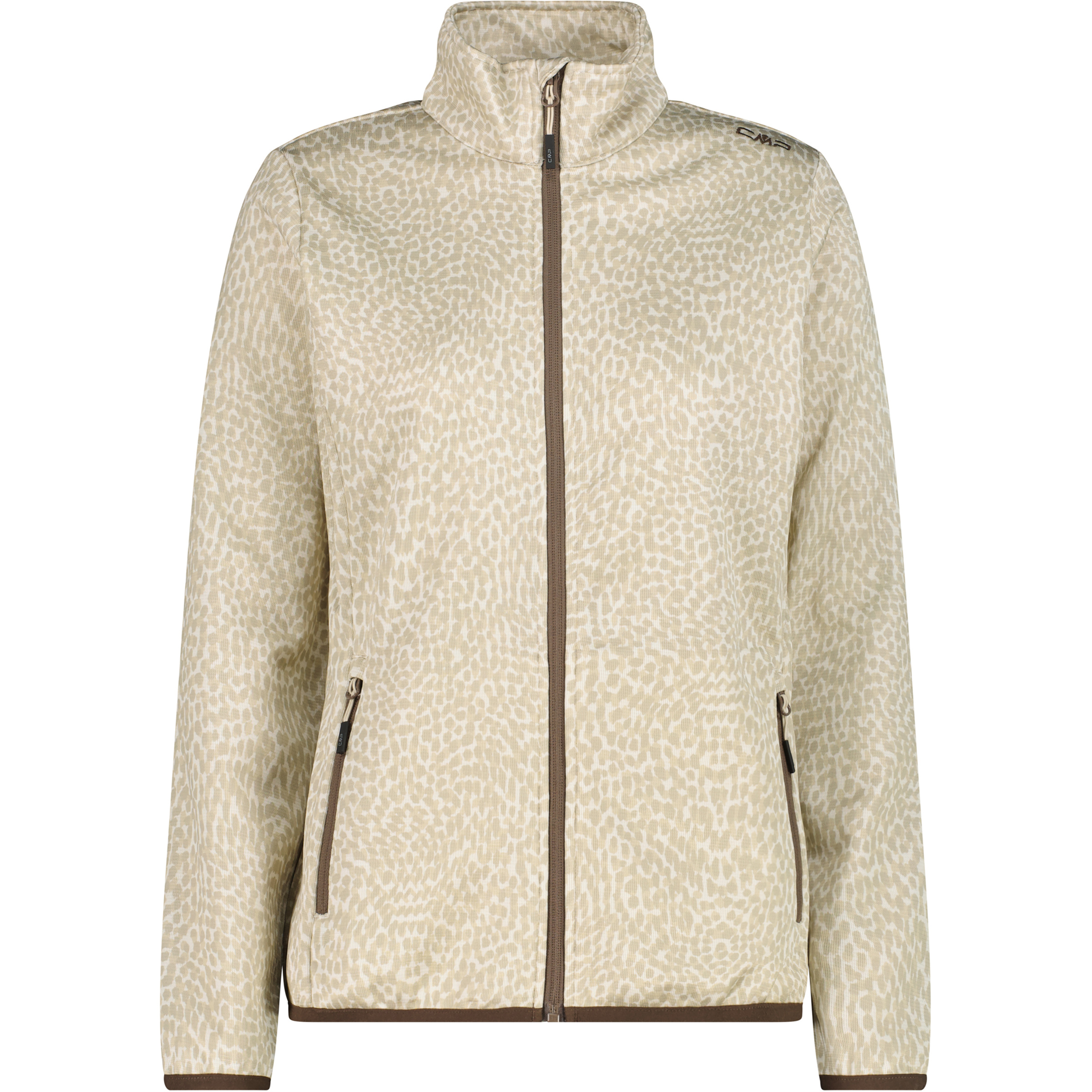 CMP Damen Fleecejacke beige Größe M Trekking Schnell trocknend