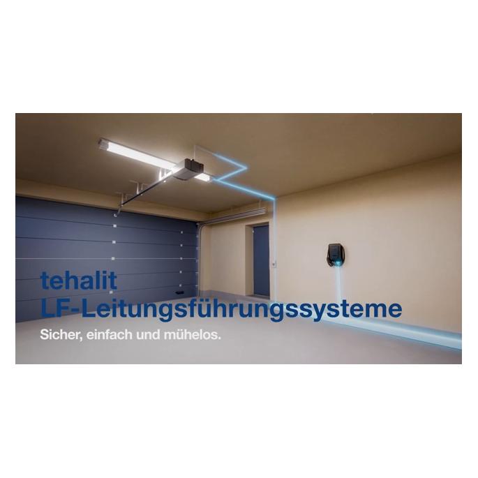 Hager Leitungsführungskanal aus Stahlblech LFS 30x30 verzinkt (Kabelkanal, 200 cm) (LFS300300VERZ)