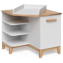 VitaliSpa Wickelkommode Malia, Weiss/Artisan/Artisan, 85 x 85.2 cm mit Tür