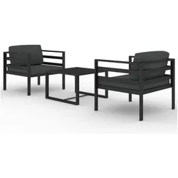 vidaXL, Gartenlounge, Qulunano (2x Sessel + Tisch)