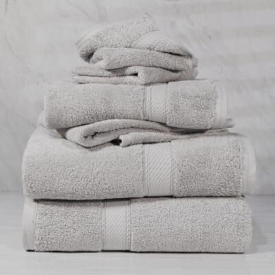 Superior Egyptian Cotton 6 Piece Towel Set Ultra Plush & Absorbent Bath, Hand & Face Towels, Heavyweight Spa Quality
