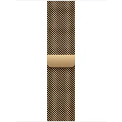 Apple Watch 46mm Brillantgold Milanaise Armband - M/L