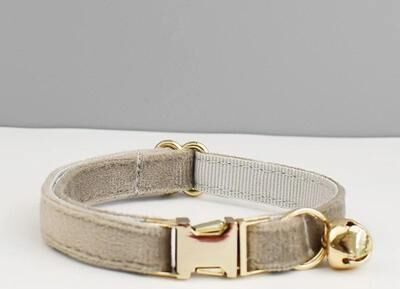 Uplifted Finds Stylish Adjustable Velvet Cat Collar With Bowknot And Free Personalization cat Collar 12 s