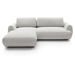 ECKSOFA ZEST Grau Geflochtener Stoff mit Schlaffunktion