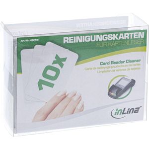 InLine Reinigungskarten, für Chipkartenleser, 10 Karten