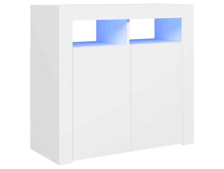 Automne/hiver 2025  Buffet/Commode/Sidebord - CLOUD - avec lumières LED - Blanc 80x35x75 cm FR559