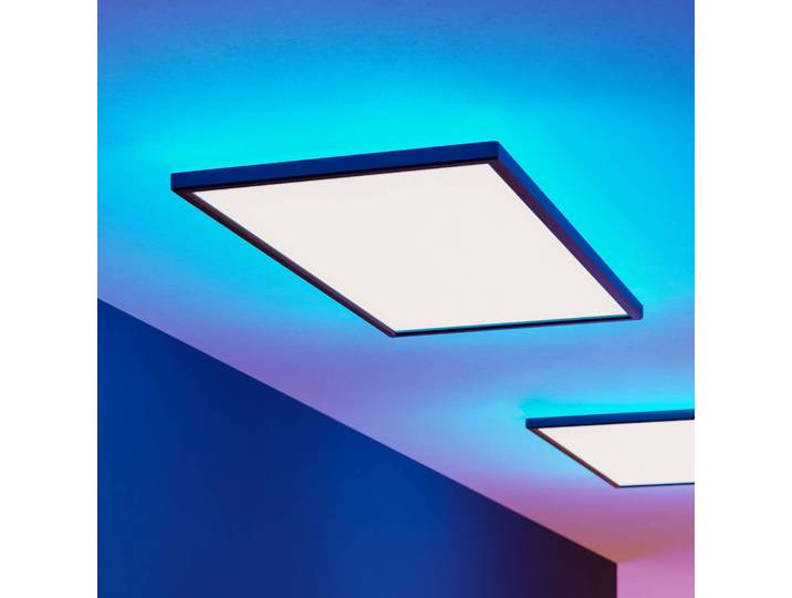 EGLO connect Smart Home Deckenleuchte Connect Rovito-Z, dimmbar, schwarz, für Wohn- / Esszimmer, Kunststoff
