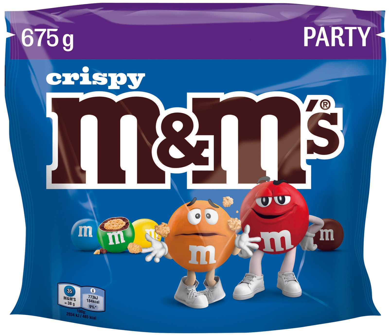 m&m's Party Crispy Schokobonbons 675,0 g 475910