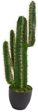 Nearly Natural 3' Cactus Artificial Plant - h: 3 ft. w: 8 in. d: 8 in