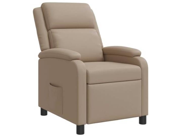 KDVXBCQJH Liegesessel Kunstleder Cappuccino Relaxsessel Verstellbar Ergonomischer Fernsehstuhl mit verstellbarer Rückenlehne und weicher Polsterung für gemütliche Stunden im Wohnzimmer.